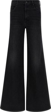 Mother The Roller Sneak Spiked Hair Art Flair Wash Jeans - Dames - Loose Fit Jeans - Zwart - W31 - Denim - Jeans