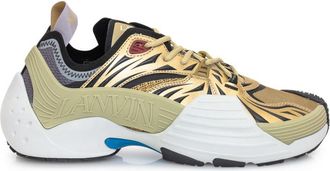 Lanvin Gold Graphic Flash-X Sneakers