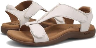 Taos Footwear The Show Sandals White Leather Slip-On HAWK147
