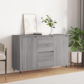 vidaXL Aparador De Madera De Ingenier&iacute;a Gris Sonoma 101,5x35x70 Cm Vidaxl
