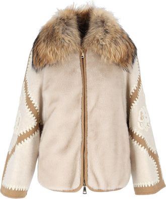 Ermanno Scervino Giubbotto Embroidered Short Peacoat