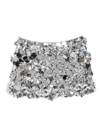Paco Rabanne Silver Miniskirt