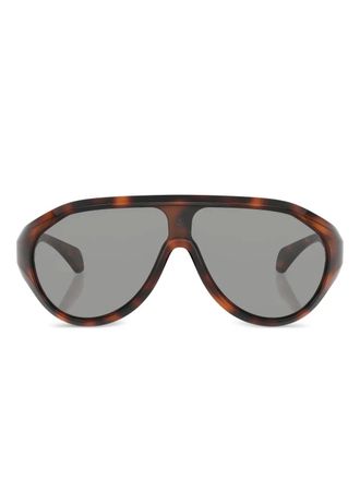 Moncler Bombolle pilot sunglasses - unisex - Acetate - One Size - Brown