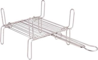 cofan Parrilla Doble Inox 350 X 350mm, Parrillas De Asar Dobles En Acero Inoxidable Con Medidas De 25, 30, 35, 40, 45 Y 50 Cent&iacute;metros De Lado. Las Parrilla