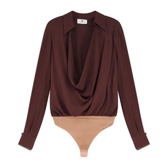 Elisabetta Franchi Donna, Top, Marrone, S, new