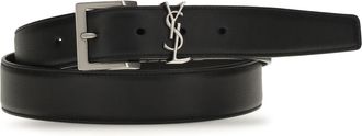 Saint Laurent Cassandre Vadim Belt - Black
