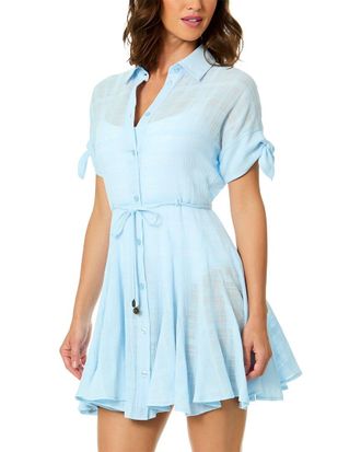 CeCe by Cynthia Steffe Cece Short Flare Button Up Dress