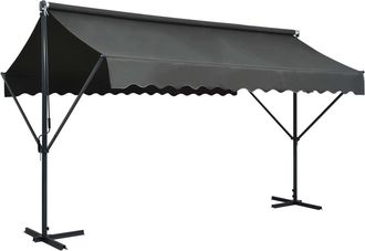 vidaXL Vidaxl - Toldo De Pie Independiente Gris Antracita 400x300 Cm