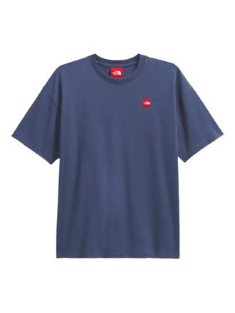 The North Face logo-appliqu&eacute; T-shirt - unisex - Cotton - M - Blue