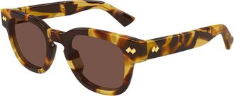 Bottega Veneta BV1441S 002 Mens Sunglasses Tortoiseshell Size 48