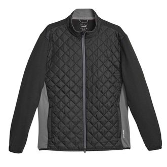 Puma Gevoerde golfjas voor heren in Frost-kleur (Zwart)