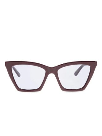 Alexander McQueen Eyewear cat-eye frame sunglasses - Red