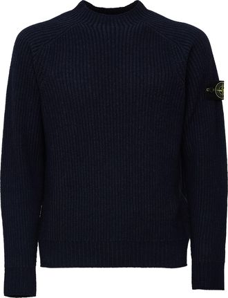 Stone Island Reversible Crewneck Knit Sweater
