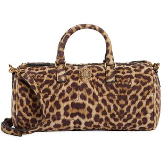 Kurt Geiger Kensington Leather UJ Barrel Bag in Open Brown at Nordstrom Rack