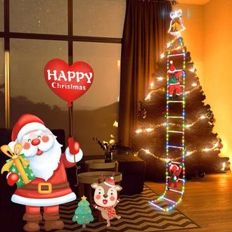 OEM Guirnalda De Luces Led De Pap&aacute; Noel Para Uso En Interiores Y Exteriores, Decoraci&oacute;n Navide&ntilde;a Multifuncional Con 8 Modos De Control Remoto, Resistente 