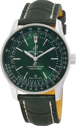 Breitling Navitimer Automatic Chronometer Green Dial Mens Watch A17326361L1P1