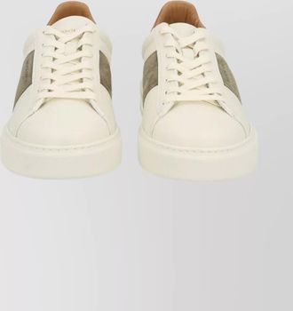 Woolrich modern low-top sneakers with contrasting heel tab