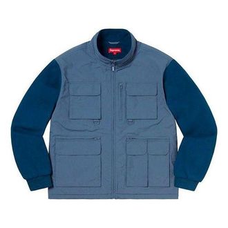 SUPREME Upland Fleece Jacket Light Blue SUP-FW19-944