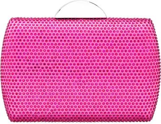 Nina Pacey Crystal Minaudi&egrave;re in Ultra Pink at Nordstrom