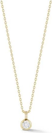 Glaze Jewelry Bezel Set Cubic Zirconia Pendant Necklace in Gold at Nordstrom Rack