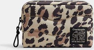 Coach topia Loop Pouch With Leopard Print