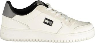 Tommy Hilfiger Poliuretano Sneaker - Heren - Sneakers - Wit - 41 EU - Leer - Schoenen