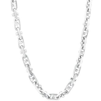 Pompeii3 Mens 14k Gold (78gram) or Platinum (146gram) 7mm Link Chain Necklace 20
