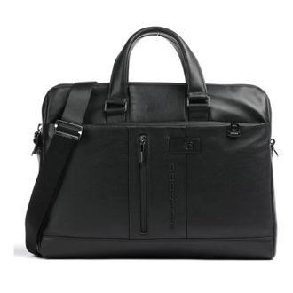 Piquadro Black Handbag with Laptop Compartment - unisex - Piquadro - Laptop Bags & Cases - Black - ONE SIZE - Bags