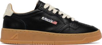 Autry Low-Top Sneakers with Perforated Detailing and Gum Sole