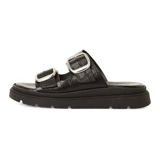Tamaris Schoenen, Dames, Zwart, 39 EU, Leer, 27239 Gesp-band Slider