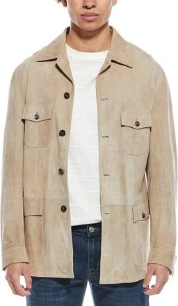 Eleventy Sahariana Suede Jacket