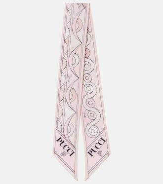 Pucci Iride and Rombi silk twill scarf