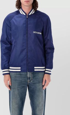 Valentino Garavani nylon long-sleeve bomber jacket