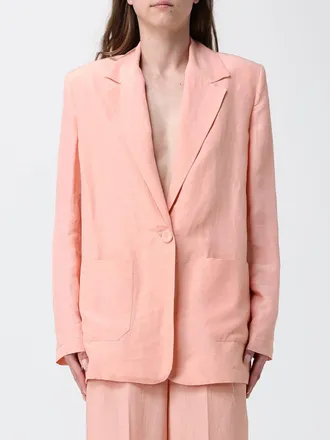 Hanita Blazer a monopetto in misto lino