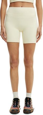 Cotton On Womens Active Ultra Soft Contour Bike Short in Lemon Icing at Nordstrom, Size Xx-Small