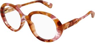 Chlo&eacute; Ch 0221O 007 Eyeglasses - Dames - Brillen - Bruin - 53 MM - Accessoires