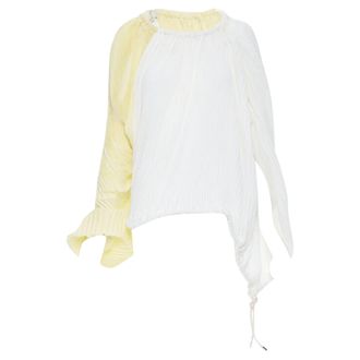 Marni pleat cord open back voluminous top