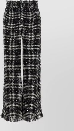 Giuseppe Di Morabito checked wide-leg trousers