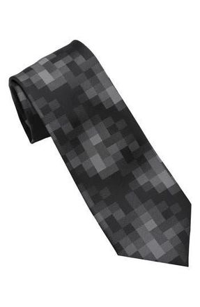 DKNY Shaded Geo Jacquard Tie in Black/white at Nordstrom Rack