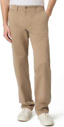 Paige Vincent Straight Leg Sateen Chinos in Farro at Nordstrom, Size 29