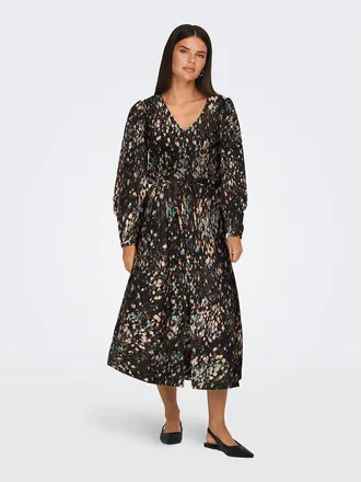 Jacqueline de Yong Bedrukte, lange jurk