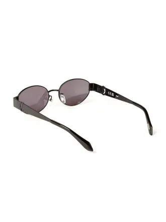 Just Cavalli Womens Sunglasses Total Gloss Black Metal Eyewear