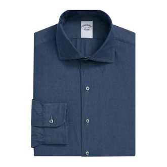 Brooks Brothers Chambray Jurkhemd - Heren - Casual Overhemden - Blauw - 2XL - Katoen - Overhemden