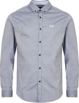 BOSS Overhemd met borduurwerk - Blauw