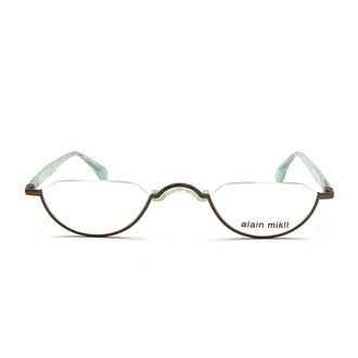 Alain Mikli Green A0123 Celluloid Half-Rim Glasses