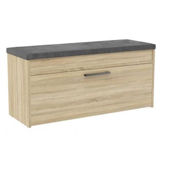 Hucoco Hucoco - Parmi - Entrada Zapatero Estilo Escandinavo - 100x35x49 - Banco Con Almacenaje