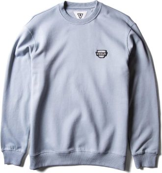 Vissla Mens Solid Sets Eco Crew Sweatshirt Blue S