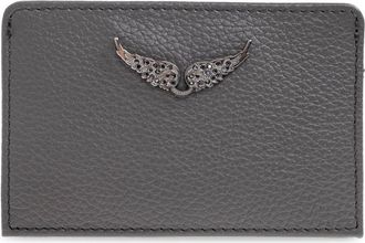 Zadig&Voltaire Accessoires, Dames, Grijs, ONE Size, Leer, Wallets & Cardholders
