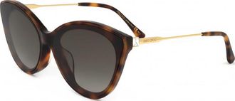 Jimmy Choo London Womens VIC F 64 SK 086 Sunglasses - Brown - One Size