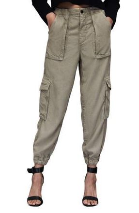 AllSaints Frieda Cargo Joggers in Washed Olive Green at Nordstrom Rack, Size 0